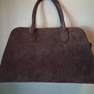 Zara Brown Suede Women's Satchel
